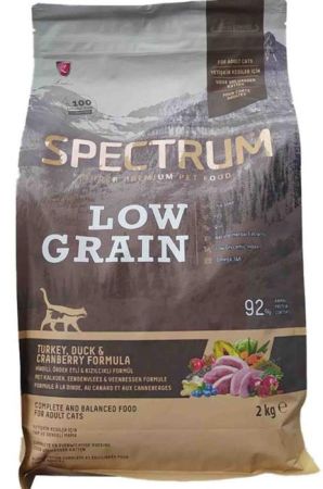 Spectrum Low Grain Hindi Ördek Ve Yaban Mersinli Yetişkin Kedi Maması 2 kg