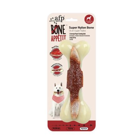 Afp Bone Appetit Super Nylon Bone Dana Aromalı Naylon Kemik Köpek Oyuncağı Large