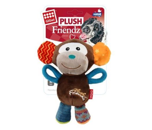 Gigwi Plush Friendz Sesli Maymun Peluş Köpek Oyuncağı 16x8x8 Cm