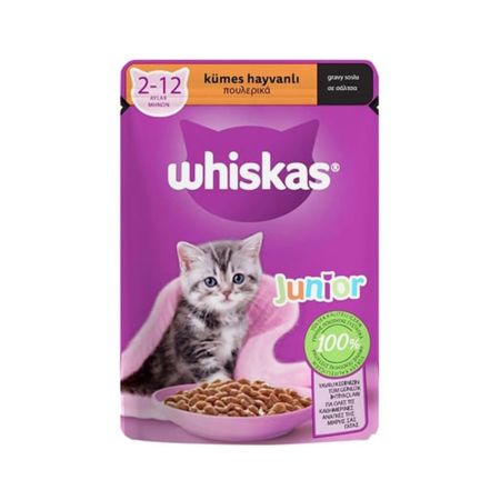 Whiskas Junior Kümes Hayvanlı Yavru Kedi Konserve Maması 85 gr