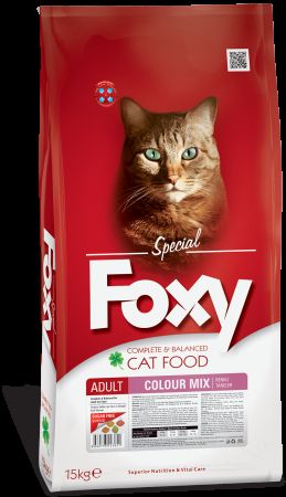 Foxy Tam ve Dengeli Colour Mix Yetişkin Kedi Maması 15kg