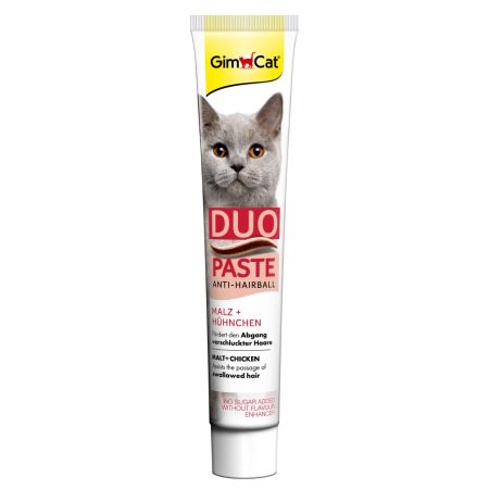 GimCat Anti-Hairball Duo Paste Tavuk + Malt Kedi Macunu 50 Gr