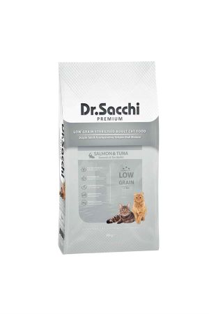 Dr.Sacchi Premium Düşük Tahıllı Kısır Kedi Maması 10 Kg