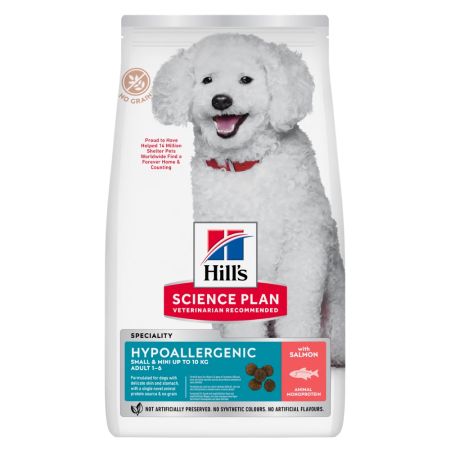 Hill's Science Plan Hipoalerjenik Tahılsız Somonlu Küçük Irk Yetişkin Köpek Maması 6 kg