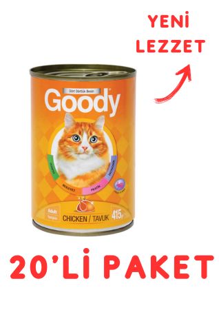 Goody Tavuklu Yetişkin Kedi Konservesi 400 Gr - 20'Li Paket