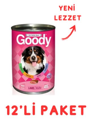 Goody Kuzulu Yetişkin Köpek Konservesi 400 Gr - 12'Li Paket