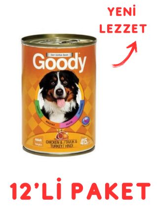 Goody Tavuklu Yetişkin Köpek Konservesi 400 Gr - 12'Li Paket