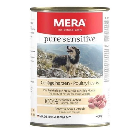 Mera Pure Sensitive Tavuklu Ve Yürekli Köpek Konservesi  400 g