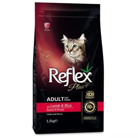 Reflex Plus Kuzu Etli Yetişkin Kedi Maması 1.5kg+500gr Hediyeli