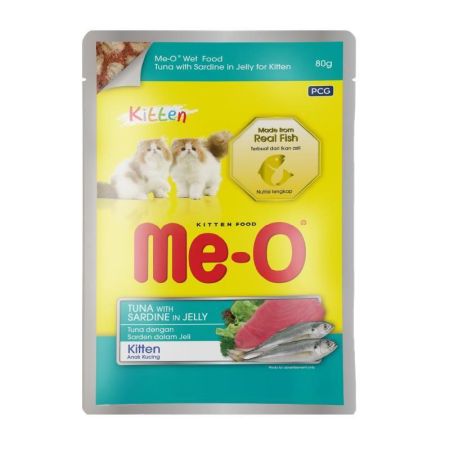 Meo Cat Food Ton Balıklı Ve Sardalyalı Yavru Kedi Konservesi 80 g