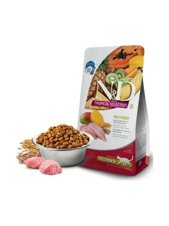 N&d Tropical Selection Tavuklu ve Tropikal Meyveli Kısırlaştırılmış Kedi Maması 10 kg