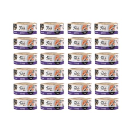 Felicia Tahılsız Sterilised Somonlu Fileto Kedi Konserve 24x85g
