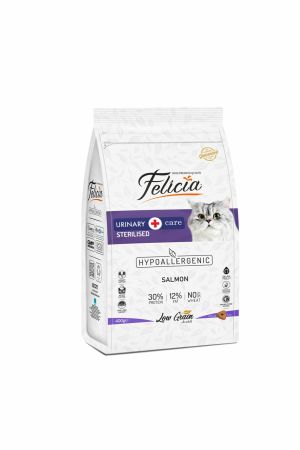 Felicia 400 Gr Sterilised- KISIR Somonlu Az Tahıllı Kedi maması X 6 Adet Koli