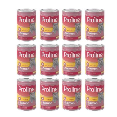 Proline Somonlu Kedi Konservesi 400 g (12 Adet)