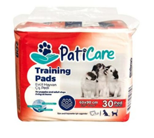 PatiCare Training Pads Köpek Tuvalet Eğitim Pedi Turuncu 60x90 Cm 30 Adet