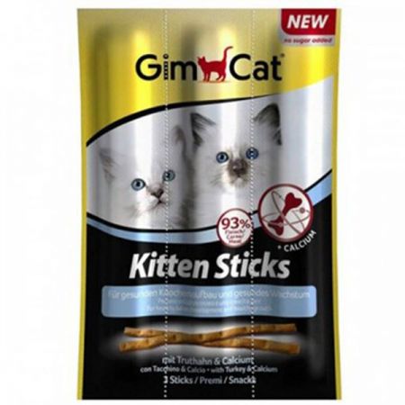 Gimcat Sticks Kitten Hindili Kedi Ödül Çubuğu 3 Adet 3 Gr