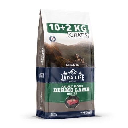 Jada Life Dermo Kuzu Etli Yetişkin Köpek Maması 10 Kg + 2 Kg Hediyeli