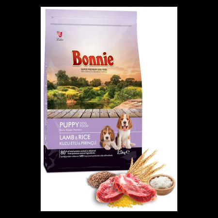                                                   Bonnie Kuzu Etli Pirinçli Yavru Köpek Maması 2.5 Kg                                              
