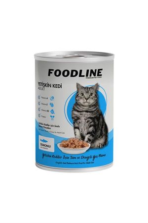 Foodline Somonlu Yetişkin Kedi Konservesi 400 Gr