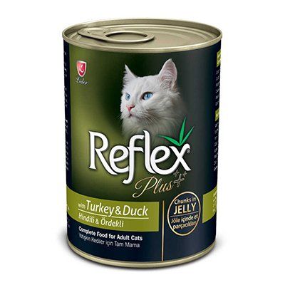 Reflex Plus Hindi Ve Ördekli Kedi Konservesi Et Parçacıklı 400 Gr