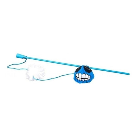 Rogz Catnip Toyz Fluffy Magic Stick Peluş Kedi Olta Oyuncağı Mavi 46 Cm