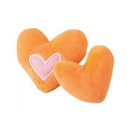 Rogz Catnip Toyz Hearts Kalp Peluş Kedi Oyuncağı Turuncu 8 Cm