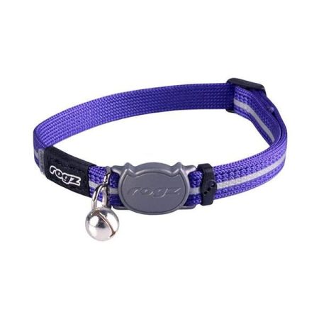 Rogz Catz AlleyCat Halsband Çıngıraklı Kedi Boyun Tasması Mor Small 1.1x20-31 Cm