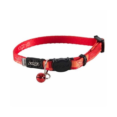 Rogz Catz KiddyCat Halsband Kuş Desenli Dokuma Kedi Boyun Tasması Mavi Small 1.1x20-31 Cm