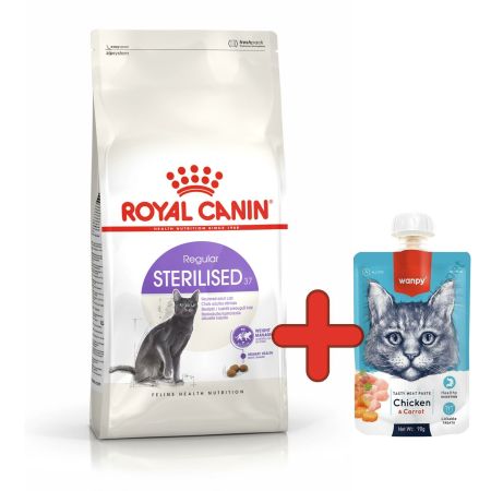 Royal Canin steril Kedi Maması 4 Kg + Wanpy Ezme 90 Gr