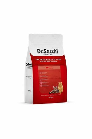 Dr.sacchi Premium Düşük Tahıllı Sığır Etli Yetişkin Kedi Maması 1,5 Kg