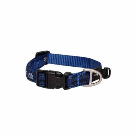 Rogz Fancy Dress Halsband Pati Desenli Köpek Boyun Tasması Lacivert Medium 1.6x26-40 Cm