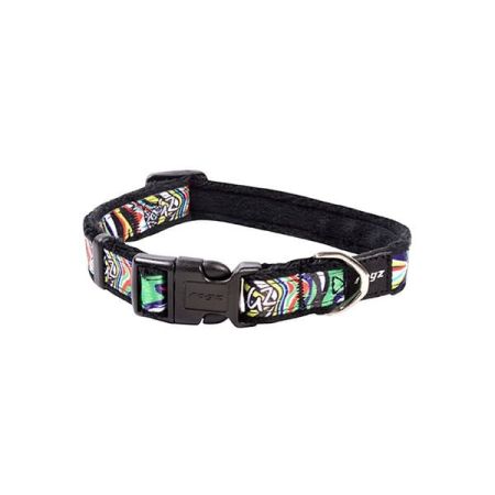 Rogz Fashion Halsband Karışık Desenli Köpek Boyun Tasması Siyah Small 1.1x20x31 Cm