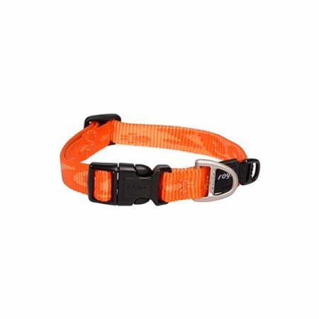 Rogz Alpinist Halsband Desenli Köpek Boyun Tasması Turuncu Xlarge 43x70 Cm