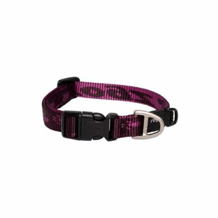 Rogz Alpinist Halsband Desenli Köpek Boyun Tasması Mor Small 20x31 Cm