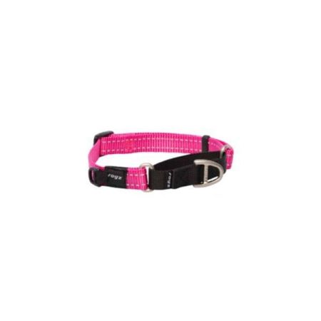 Rogz Utility Control Web Halsband Güvenlikli Dokuma Köpek Boyun Tasması Pembe Xlarge 2.5x53-80 Cm