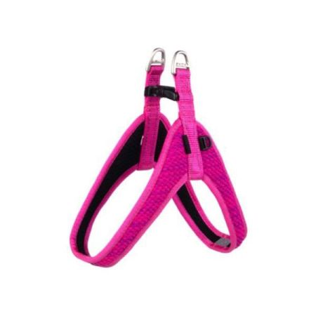 Rogz Utility Fast Fit Tuig Dolgulu Köpek Göğüs Tasması Pembe Xxsmall 1.2x32 Cm