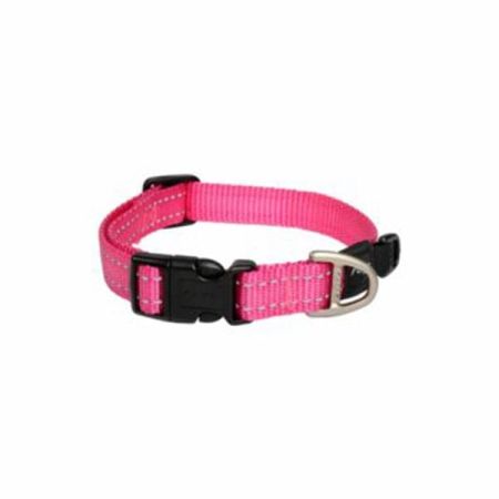 Rogz Utility Halsband Dokuma Köpek Boyun Tasması Pembe Small 1.1x20-31 Cm