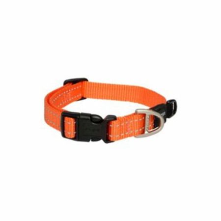 Rogz Utility Halsband Dokuma Köpek Boyun Tasması Turuncu Xlarge 2.5x43-70 Cm