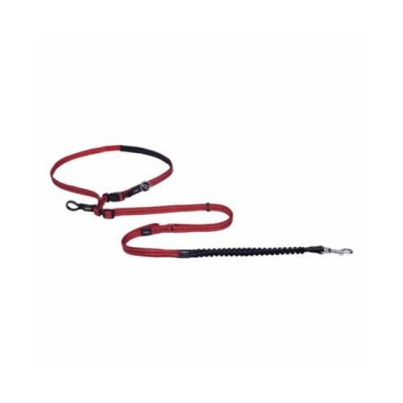 Rogz Utility Handsfree Lijn Dokuma Köpek Gezdirme Kayışı Kırmızı Large 2x150-210 Cm