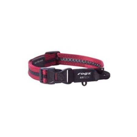 Rogz Air Tech Halsband Yumuşak Dokulu Köpek Boyun Tasması Kırmızı Xlarge 43-70 Cm