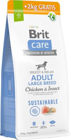 Brit Care Digest & Relax Tavuklu Larva Proteinli Büyük Irk Yetişkin Köpek Maması 12kg + 2kg HEDİYE! + Saovet Glukozamin Tablet 75gr + Somon Yağı 250ml HEDİYE