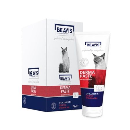 Beavis Derma Sensitive Skin Deri ve Tüy Sağlığı Destekleyici Kedi Malt Macunu 75 Ml