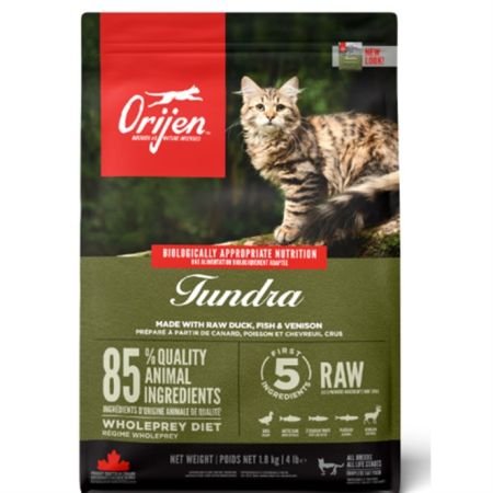 Orijen Tundra Tahılsız Kedi Maması 5,4 Kg + Saovet Malt Pasta 100gr HEDİYE