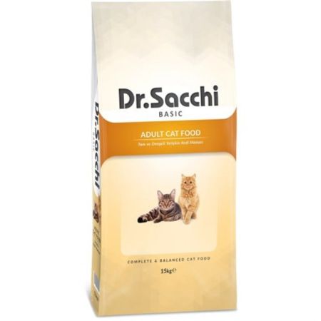 Dr.Sacchi Basic Tavuklu Yetişkin Kedi Maması 15 Kg + Saovet Malt Pasta 100gr + Biotin Pasta 100gr HEDİYE