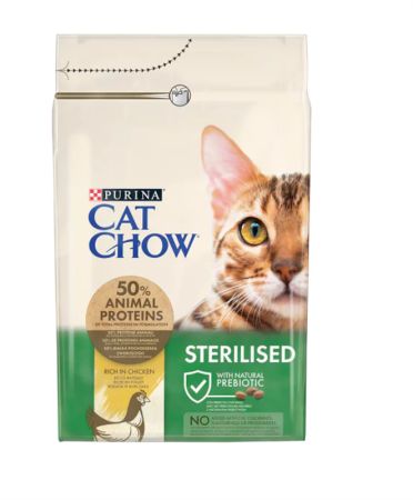 Cat Chow Sterilised Tavuklu Kısırlaştırılmış Kedi Maması 3 Kg + Saovet Multivitamin Pasta 100gr HEDİYE