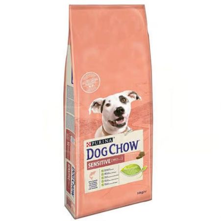 Dog Chow Hassas Köpekler için Somon Etli Yetişkin Köpek Maması 14 Kg  + Saovet Glukozamin Tablet 75gr + Somon Yağı 250ml HEDİYE