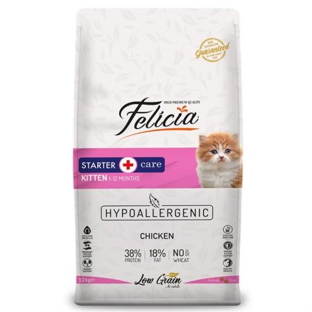 Felicia Tavuklu Yavru Kedi Maması 12 Kg  + Saovet Özel Pasta 100gr + Multivitamin Pasta 100gr HEDİYE