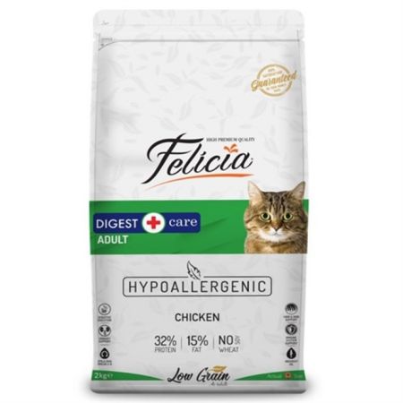 Felicia Kedi Maması Tavuklu HypoAllergenic Az Tahıllı 2 Kg + Saovet Malt Pasta 100gr HEDİYE