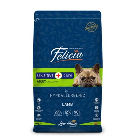 Felicia Kuzulu Pirinçli Küçük Irk Yetişkin Köpek Maması 6 kg + Saovet Glukozamin Tablet 75gr HEDİYE
