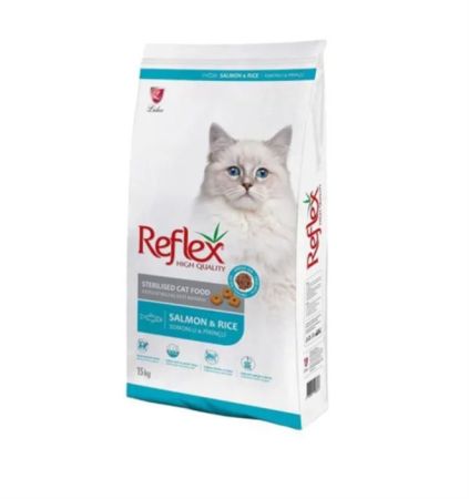 Reflex Somonlu Kısırlaştırılmış Kedi Maması 15 Kg + Saovet Multivitamin Pasta 100gr + Biotin Pasta 100gr HEDİYE
